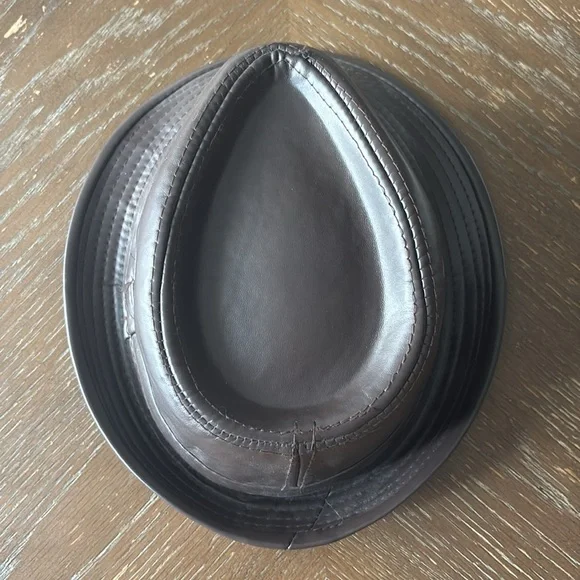 Bundle of 2 Faux Leather Crocodile Jazz Look Men’s Fedora Hats - Picture 13 of 13